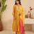 Mustard hand woven chanderi kurta set