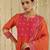 Orange hand woven chanderi kurta set