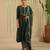 Green hand woven chanderi kurta set
