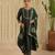 Green hand woven chanderi kurta set