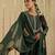 Green hand woven chanderi kurta set