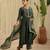 Green hand woven chanderi kurta set