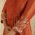 Rust hand woven chanderi kurta set
