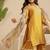 Mustard hand woven chanderi kurta set