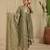 Green hand woven chanderi kurta set