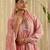 Pink hand woven chanderi kurta set
