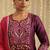 Purple hand woven chanderi kurta set