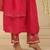 Hot pink hand woven chanderi kurta set
