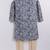 Cotton knit full sleeves all over printed kurta - blue