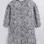 Cotton knit full sleeves all over printed kurta - grey