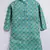 Cotton knit full sleeves all over printed kurta - green