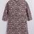 Cotton knit full sleeves all over printed kurta - brown