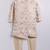 Cotton knit full sleeves all over printed kurta pyjama set - orange
