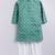 Cotton knit full sleeves all over printed kurta pyjama set - green