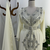 White Embroidered Stitched Kaftan with Stone Work and Belt 