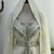 White Embroidered Stitched Kaftan with Stone Work and Belt 
