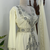 White Embroidered Stitched Kaftan with Stone Work and Belt 