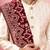 beige sherwani set with cream pyjama & maroon velvet dupatta - wedding set