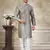 Teal colour premium silk digital print kurta pajama menswear collection