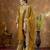 Yellow color velvet silk embroidery work party wear suit- full stitched free size