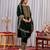 Green color velvet designer embroidery work party wear suit- full stitched free size