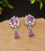Rani color american diamond earrings