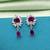 Rani color american diamond earrings