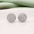 Silver color american diamond earrings