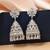 Silver color american diamond earrings