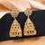 Gold color american diamond earrings