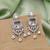 Silver color american diamond earrings