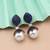 Blue color american diamond earrings