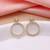 Gold color american diamond earrings