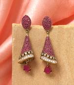 Rani color american diamond earrings