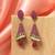 Rani color american diamond earrings
