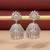 Silver color american diamond earrings