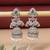 Rani & green color american diamond earrings