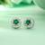 Multi color 6 pairs american diamond stud earrings combo