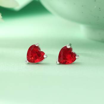 Multi color 12 pairs american diamond stud earrings combo 2