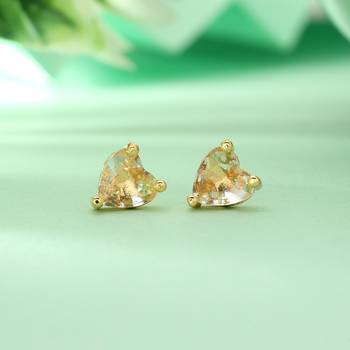 Multi color 12 pairs american diamond stud earrings combo 2