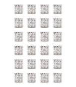 Silver color 12 pairs american diamond stud earrings combo