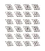 Silver color 12 pairs american diamond stud earrings combo