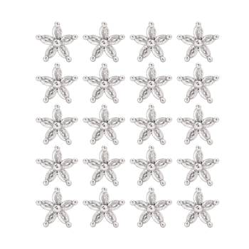 Silver color 12 pairs american diamond stud earrings combo 1