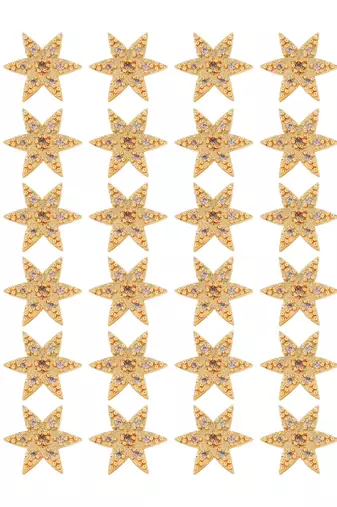 Gold color 12 pairs american diamond stud earrings combo