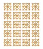 Gold color 10 pairs american diamond stud earrings combo