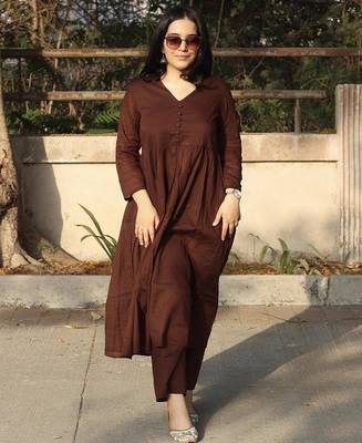 Rayon solid kurti with palazzo pant 1