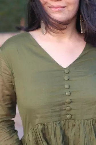 Rayon solid kurti with palazzo pant