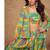 Parrot green digital print indowestern wedding collection free size upto 42