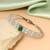 Green color openable american diamond bracelet