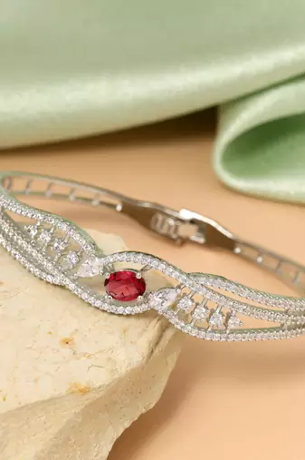 Rani color openable american diamond bracelet